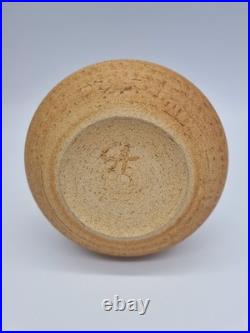 A Studio Pottery Stoneware Vase With Markers Mark To The Base'CA'