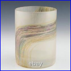 A Unique Isgard Moje-Wohlgemuth Studio Glass Cylinder Vase 1977