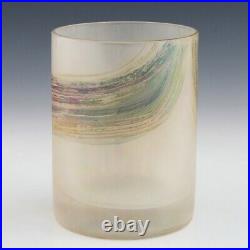 A Unique Isgard Moje-Wohlgemuth Studio Glass Cylinder Vase 1977