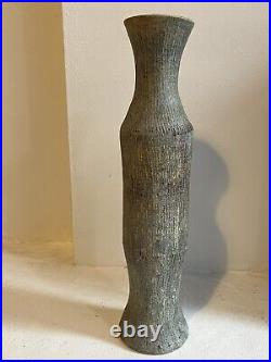 A Very Rare Art Pottery Tall Vase By Alan Wallwork From the Forest Hill Studio