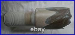 A gorgeous BRUTALIST sculptural studio pottery vase form by Laurence Morris