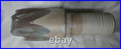 A gorgeous BRUTALIST sculptural studio pottery vase form by Laurence Morris
