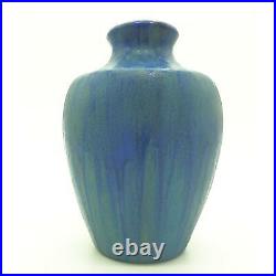 A rare antique French Art Deco pottery Pierrefonds crystalline Vase C. 1920's