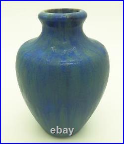 A rare antique French Art Deco pottery Pierrefonds crystalline Vase C. 1920's