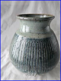 A stunning English studio pottery large vase