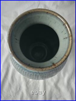 A stunning English studio pottery large vase