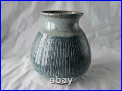 A stunning English studio pottery large vase