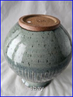 A stunning English studio pottery large vase