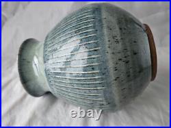 A stunning English studio pottery large vase