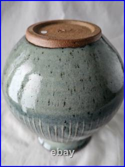 A stunning English studio pottery large vase