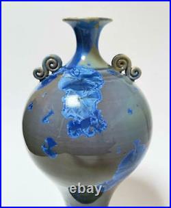 Adam Cox Australian Studio Pottery Crystalline Glazed Vase Ceramic Art Signed