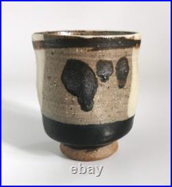 Aki Moriuchi Studio Pottery Yunomi Wood Fired Stoneware Nuka and Tenmoku