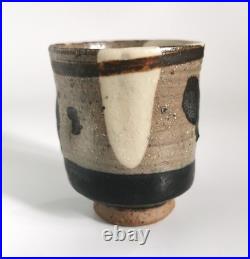 Aki Moriuchi Studio Pottery Yunomi Wood Fired Stoneware Nuka and Tenmoku