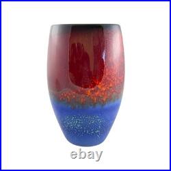 Alan Clarke Studio Pottery Vase Abstract Design Signed 23.5cm Ceramic