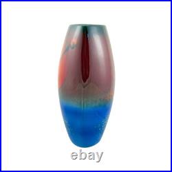 Alan Clarke Studio Pottery Vase Abstract Design Signed 23.5cm Ceramic