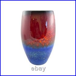 Alan Clarke Studio Pottery Vase Abstract Design Signed 23.5cm Ceramic