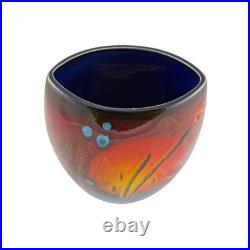 Alan Clarke Studio Pottery Vase Abstract Design Signed 23.5cm Ceramic