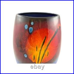 Alan Clarke Studio Pottery Vase Abstract Design Signed 23.5cm Ceramic