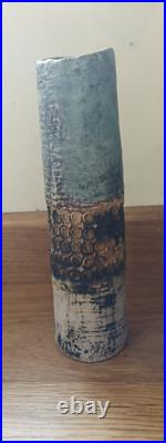 Alan Wallwork Early Vase Stoneware Pottery Cylinder Alan Wallwork Early Vase Stoneware Pottery Cylinder