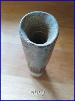 Alan Wallwork Early Vase Stoneware Pottery Cylinder Alan Wallwork Early Vase Stoneware Pottery Cylinder