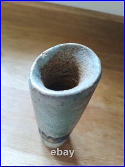 Alan Wallwork Early Vase Stoneware Pottery Cylinder Alan Wallwork Early Vase Stoneware Pottery Cylinder