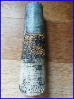 Alan Wallwork Early Vase Stoneware Pottery Cylinder Alan Wallwork Early Vase Stoneware Pottery Cylinder