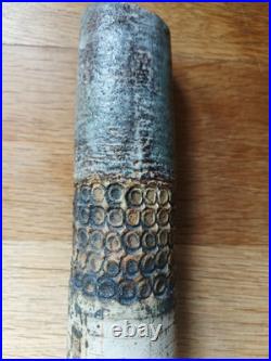 Alan Wallwork Early Vase Stoneware Pottery Cylinder Alan Wallwork Early Vase Stoneware Pottery Cylinder