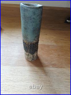 Alan Wallwork Early Vase Stoneware Pottery Cylinder Alan Wallwork Early Vase Stoneware Pottery Cylinder