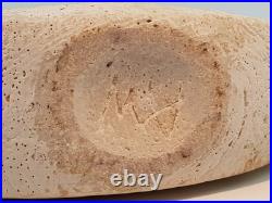 Alan Wallwork Studio Pottery Large Classic Combed Crescent Form 24 x 32cm Mint Alan Wallwork Studio Pottery Large Classic Combed Crescent Form 24 x 32cm Mint