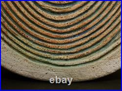 Alan Wallwork Studio Pottery Large Classic Combed Crescent Form 24 x 32cm Mint Alan Wallwork Studio Pottery Large Classic Combed Crescent Form 24 x 32cm Mint