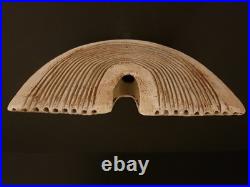 Alan Wallwork Studio Pottery Large Classic Combed Crescent Form 24 x 32cm Mint Alan Wallwork Studio Pottery Large Classic Combed Crescent Form 24 x 32cm Mint