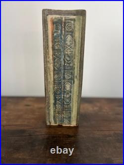 Alan Wallwork large totem pottery slab vase