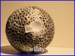 Alan Wallwork studio pottery small Pierced and Cleft Sphere NICE