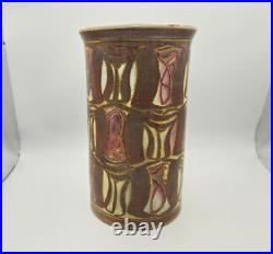 Aldermaston pottery Edgar Campden Juliet Wilson straight sided vase studio