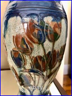 Alexander Lauder Barum Pottery Pair Of Large Vases 38cm Circa 1910