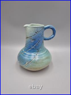An Interesting Studio Pottery Bottle / Jug Vase, Incised To Base An Interesting Studio Pottery Bottle / Jug Vase, Incised To Base