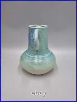 An Interesting Studio Pottery Bottle / Jug Vase, Incised To Base An Interesting Studio Pottery Bottle / Jug Vase, Incised To Base