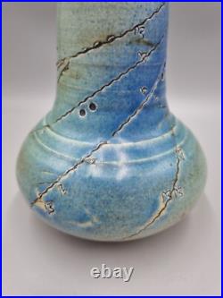 An Interesting Studio Pottery Bottle / Jug Vase, Incised To Base An Interesting Studio Pottery Bottle / Jug Vase, Incised To Base