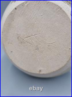 An Interesting Studio Pottery Bottle / Jug Vase, Incised To Base An Interesting Studio Pottery Bottle / Jug Vase, Incised To Base