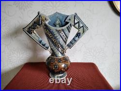 Andrew Osborne Salt Glaze British Studio Art Pottery Vase! 13 High 33 Cms