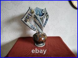 Andrew Osborne Salt Glaze British Studio Art Pottery Vase! 13 High 33 Cms