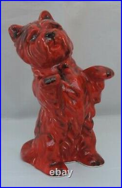Anita Harris Begging Westie Dog Figurine signed in gold to base 19.5cm tall