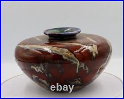 Anita Harris Black Ryden Studio Pottery Bowl Signed No. 62 English Stoneware