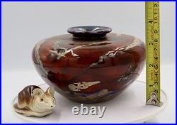 Anita Harris Black Ryden Studio Pottery Bowl Signed No. 62 English Stoneware