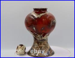 Anita Harris Black Ryden Studio Pottery Vase Signed British Stoneware A Beauty