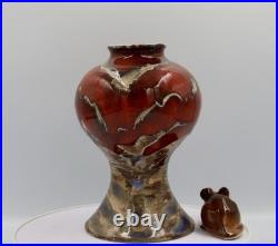 Anita Harris Black Ryden Studio Pottery Vase Signed British Stoneware A Beauty