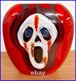 Anita Harris Scream Vase 12cm Signed Studio Art Pottery Horror Theme Excellent
