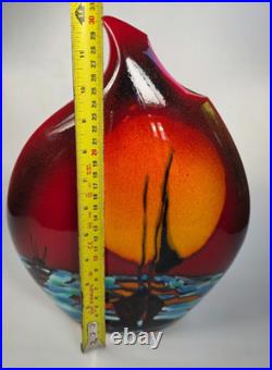 Anita Harris Studio Coming Home Teardrop Vase Signed Extra Large 31cm EC