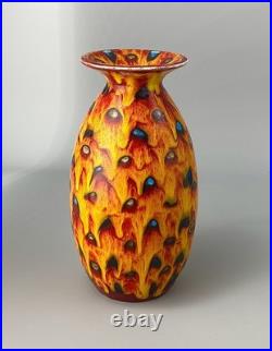 Anita Harris Studio Pottery Hot Coals Pattern Large 20cm Vase