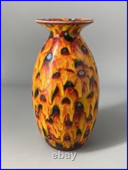 Anita Harris Studio Pottery Hot Coals Pattern Large 20cm Vase